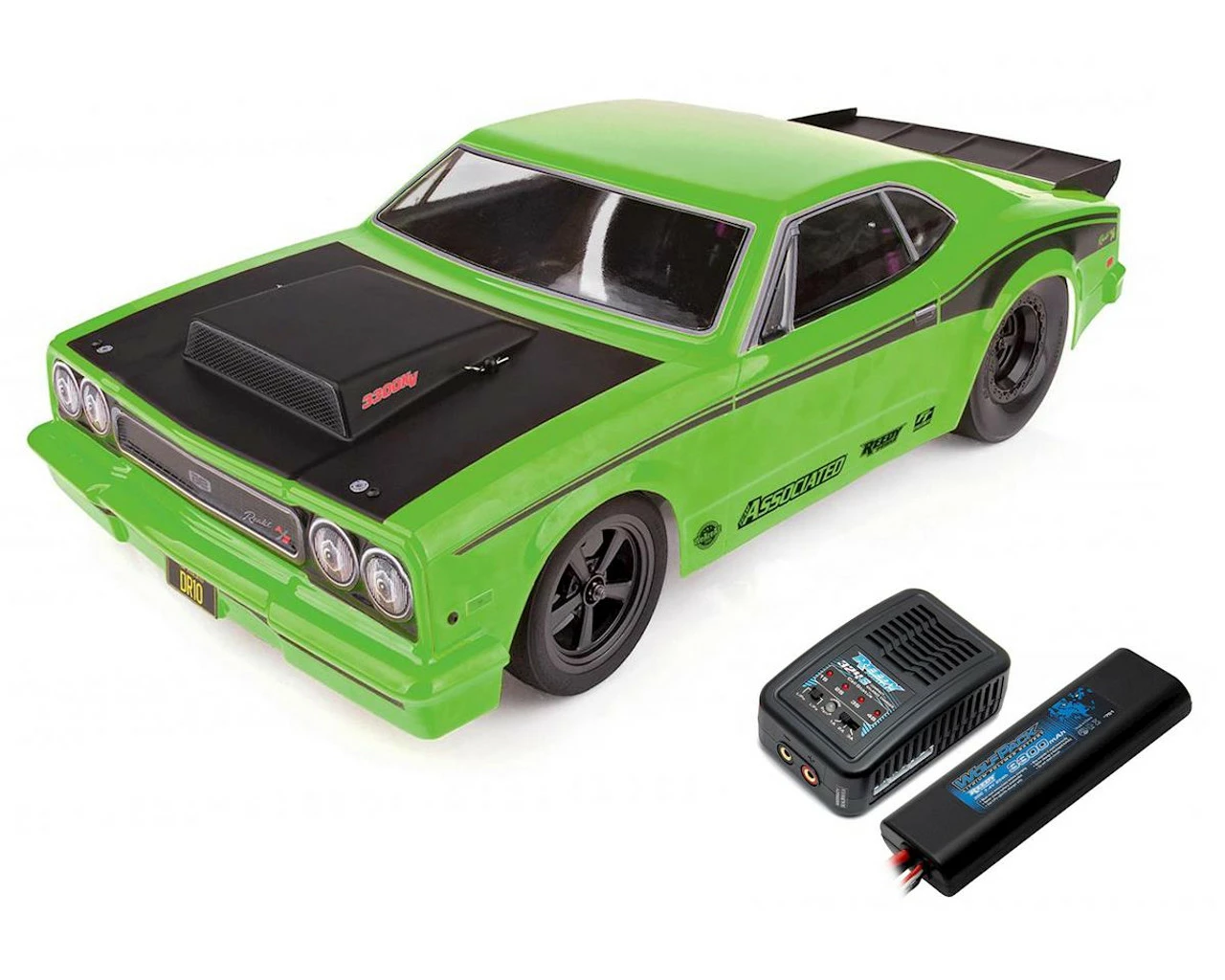 Team Associated DR10 RTR Brushless Drag Race Car Combo (Green) W/2.4GHz Radio, DVC, Battery & Charger 3 Team Associated DR10 RTR Brushless Drag Race Car Combo (Green) W/2.4GHz Radio, DVC, Battery & Charger
