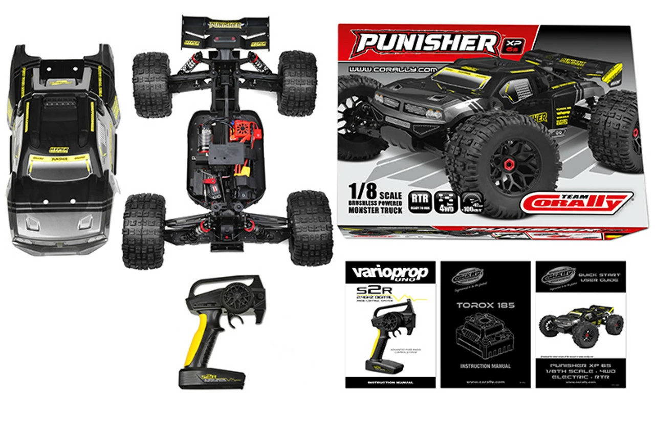 Team Corally 1/8 Punisher XP 6S Monster Truck LWB RTR Brushless 9 Team Corally 1/8 Punisher XP 6S Monster Truck LWB RTR Brushless - Image 7