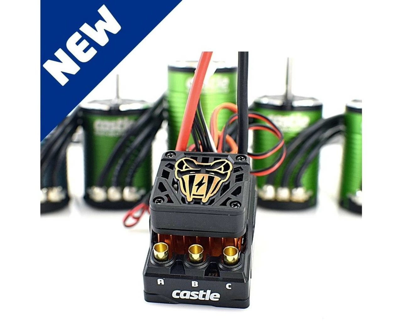 Castle Creations Copperhead 10 Waterproof 1/10 Sensored Combo W/1415 (2400Kv) (1/8" Shaft, MT Edition) 4 Castle Creations Copperhead 10 Waterproof 1/10 Sensored Combo W/1415 (2400Kv) (1/8" Shaft, MT Edition) - Image 2