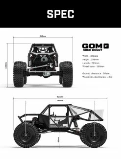 Gmade GR01 GOM 1/10 4WD Rock Crawler Buggy Kit -RC Cars & Trucks Sales gma56000c 97212.1542481156