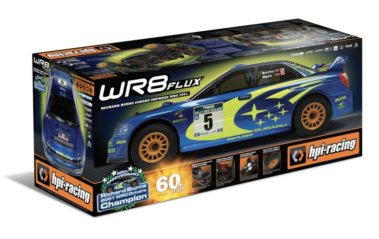 HPI Racing HPI WR8 Flux WRC Subaru Impreza 1/8 Scale 4WD RTR Rally Car 7 HPI Racing HPI WR8 Flux WRC Subaru Impreza 1/8 Scale 4WD RTR Rally Car - Image 5