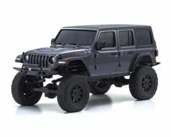 Kyosho Mini-Z 4x4 Jeep Wrangler Unlimited Rubicon, Granite Crystal Metallic, Ready Set