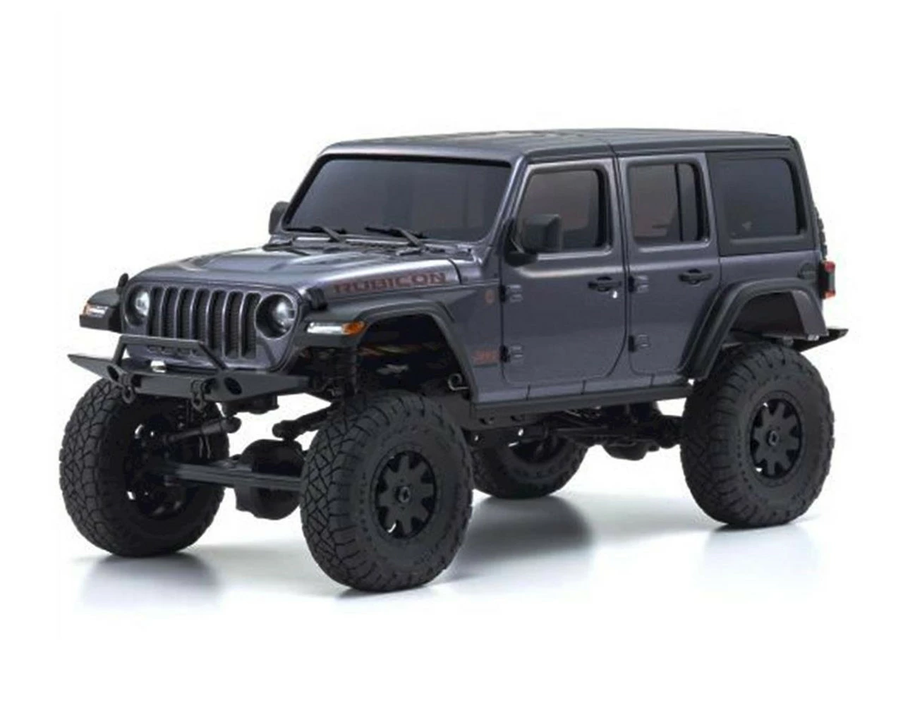 Kyosho Mini-Z 4x4 Jeep Wrangler Unlimited Rubicon, Granite Crystal Metallic, Ready Set 3 Kyosho Mini-Z 4x4 Jeep Wrangler Unlimited Rubicon, Granite Crystal Metallic, Ready Set