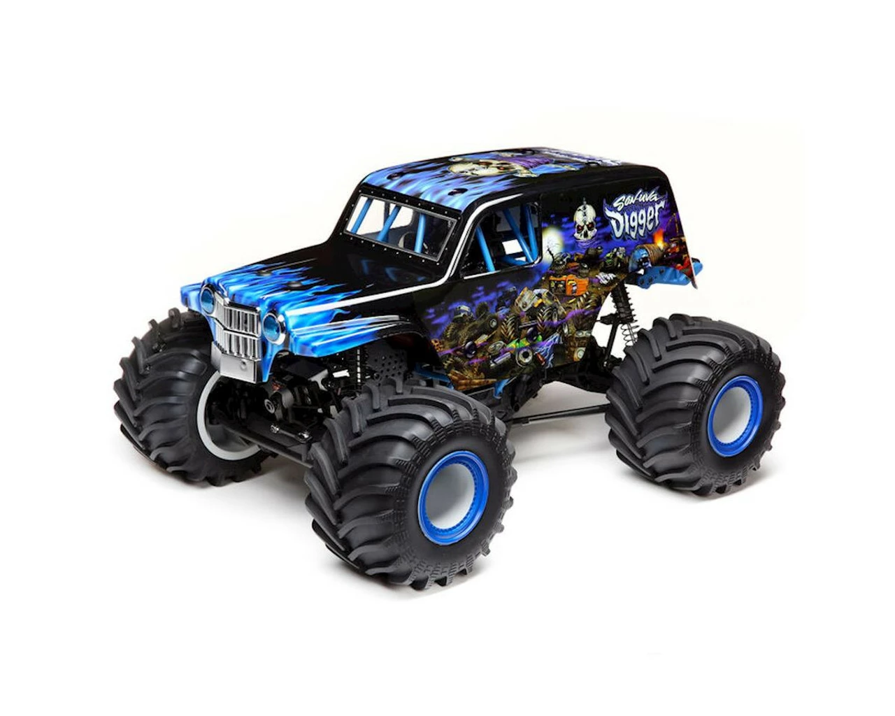 Losi LMT Son Uva Digger RTR 1/10 4WD Solid Axle Monster Truck W/DX3 2.4GHz Radio 3 Losi LMT Son Uva Digger RTR 1/10 4WD Solid Axle Monster Truck W/DX3 2.4GHz Radio