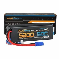 Power Hobby4S 14.8V 5200mAh 50C LiPo Battery Hard Case With T-Plug