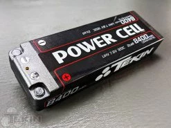 Tekin Power Cell 2S Hard Case 120C Graphene LiPo Battery (7.6V/8400mAh) W/5mm Bullets