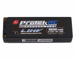ProTek RC 2S 130C Low IR Si-Graphene + HV LiPo Battery (7.6V/8600mAh) W/5mm Connectors (ROAR Approved)