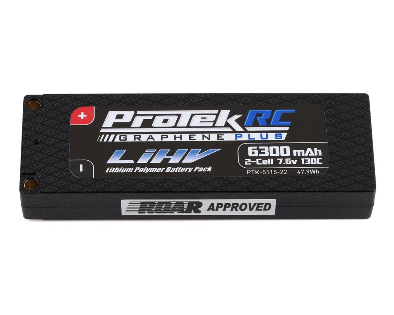 ProTek RC 2S 130C Low IR Si-Graphene + HV LCG LiPo Battery (7.6V/6300mAh) W/5mm Connectors (ROAR Approved) 3 ProTek RC 2S 130C Low IR Si-Graphene + HV LCG LiPo Battery (7.6V/6300mAh) W/5mm Connectors (ROAR Approved)