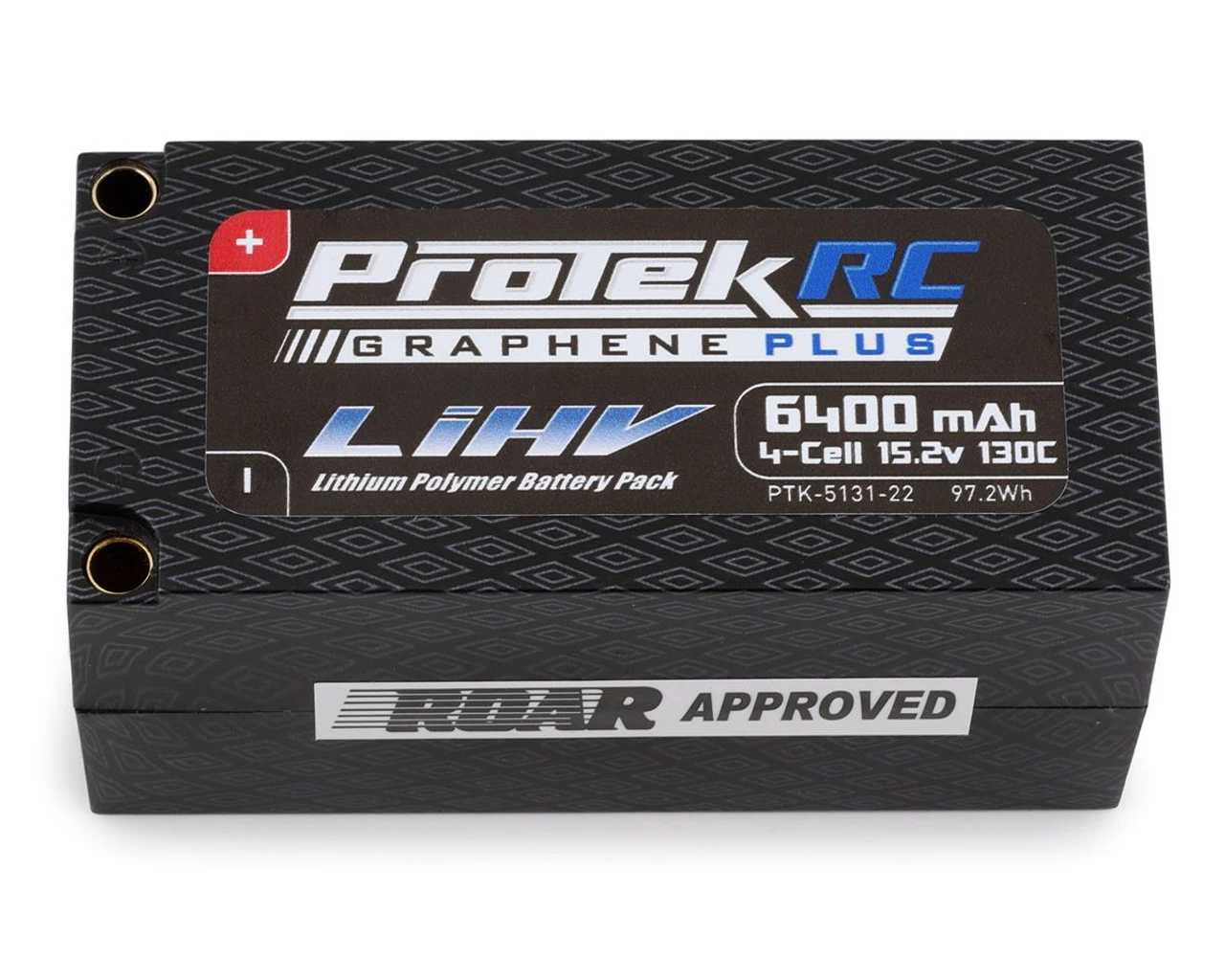 ProTek RC 4S 130C Low IR Si-Graphene+ HV Shorty LiPo Battery (15.2V/6400mAh) W/5mm Connector (ROAR Approved) 3 ProTek RC 4S 130C Low IR Si-Graphene+ HV Shorty LiPo Battery (15.2V/6400mAh) W/5mm Connector (ROAR Approved)