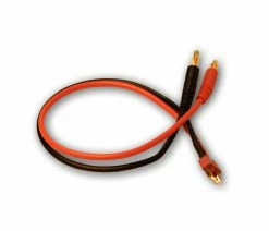 Racers Edge 1620 Charge Adapter: Male Deans (T-Plug) To Male 4mm Bullets-300mm Wire
