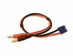 Racers Edge 1622 Charge Adapter EC3 Device To Male 4mm Bullets-300mm Wire