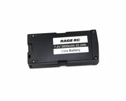 Rage RC 2S 7.4V 3000 MAh Battery W/ Case; Stinger GPS