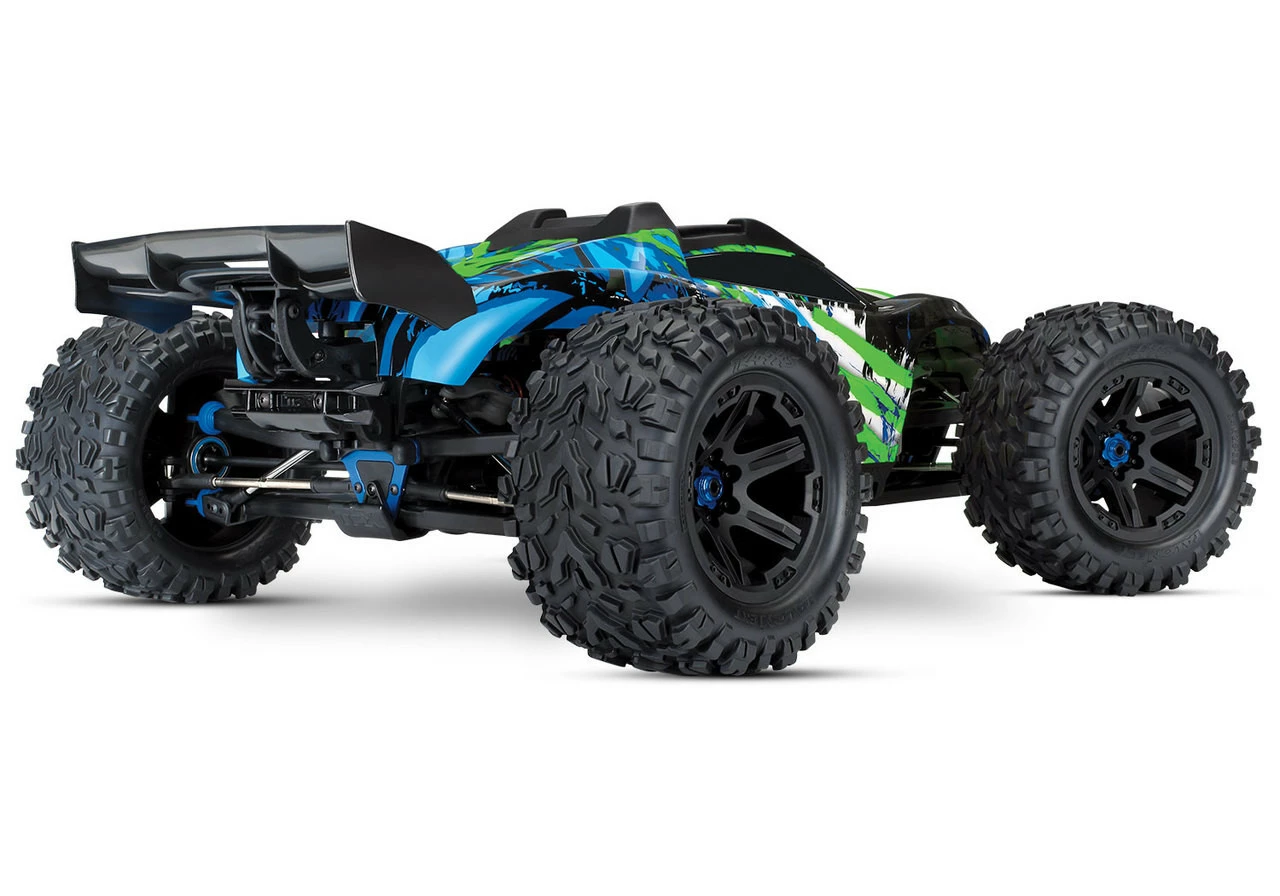 Traxxas E-Revo VXL 2.0 RTR 4WD Electric Monster Truck W/VXL-6s ESC & TQi 2.4GHz Radio (Green) 6 Traxxas E-Revo VXL 2.0 RTR 4WD Electric Monster Truck W/VXL-6s ESC & TQi 2.4GHz Radio (Green) - Image 4