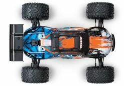 Traxxas E-Revo VXL 2.0 RTR 4WD Electric Monster Truck W/VXL-6s ESC & TQi 2.4GHz Radio (Orange) -RC Cars & Trucks Sales studio overhead orange 76623.1562168365