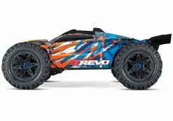 Traxxas E-Revo VXL 2.0 RTR 4WD Electric Monster Truck W/VXL-6s ESC & TQi 2.4GHz Radio (Orange) -RC Cars & Trucks Sales studio side orange 81280.1562168487